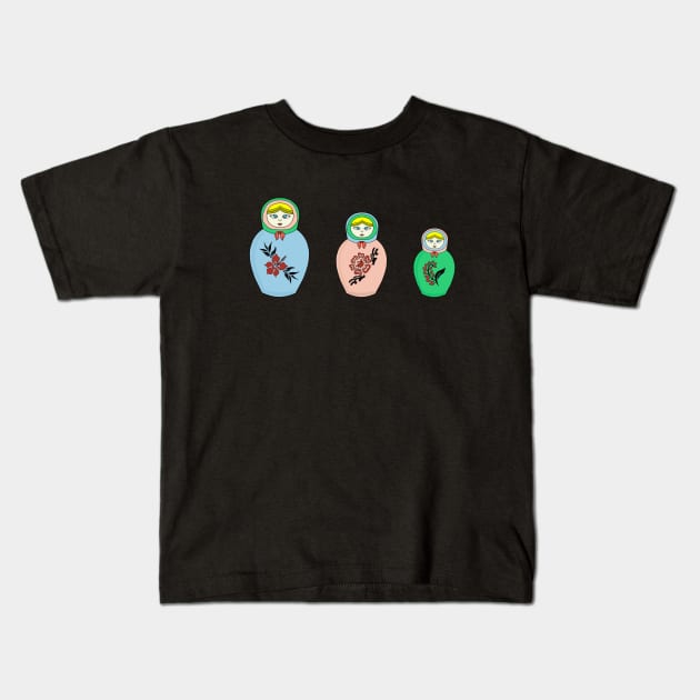 Matryoshka doll Kids T-Shirt by DiegoCarvalho